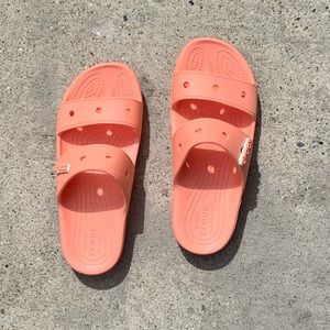 Crocs Papaya Double Strap Slides 11 Womens/9 Mens